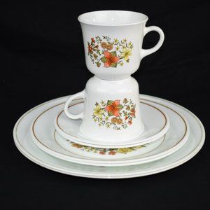 Vintage Corelle Ware Indian Summer 2 Place Setting